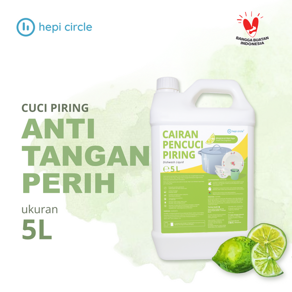 Cairan Pencuci Piring Wangi Jeruk Nipis Segar 5 L